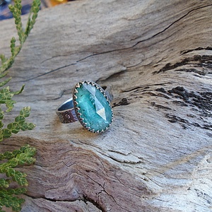 Ezüst Gyűrű Ag925/1000 Kianit - ékszer - gyűrű - statement gyűrű - Meska.hu