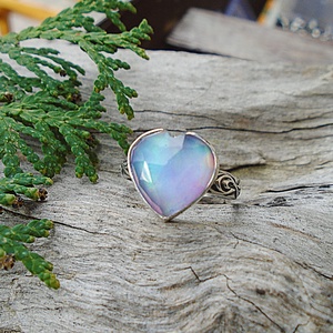 Ezüst Gyűrű Ag925/1000 Auróra Opál - Meska.hu