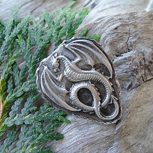 Ón bross - Sárkány - ékszer - kitűző és bross - Meska.hu