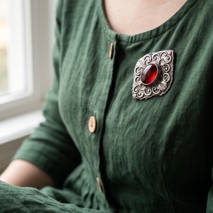 Ón bross - Gránát  - ékszer - kitűző és bross - Meska.hu