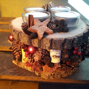 Fatörzs adventi koszorú - Meska.hu