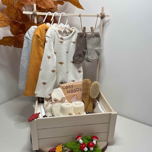 Baba box (fa dekoráció + egyéb kiegészítőkkel is kérhető), Játék & Sport, Babalátogató ajándékcsomag, Mindenmás, MESKA