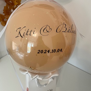Esküvői boríték helyett Esküvői Ballon - kihúzható pénzzel - esküvő - emlék & ajándék - nászajándék - esküvői pénzátadó doboz - Meska.hu