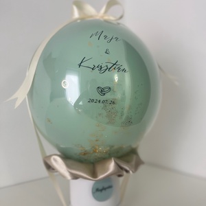 Esküvői boríték helyett Esküvői Ballon - kihúzható pénzzel - esküvő - emlék & ajándék - nászajándék - esküvői pénzátadó doboz - Meska.hu