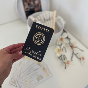 � Lánybúcsú útlevél + beszállókártya � Meghívó egy felejthetetlen kalandra - esküvő - lánybúcsú - Meska.hu