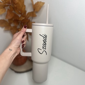 ? Névre szóló szívószálas termosz pohár � egyedi ajándék gyerekeknek és felnőtteknek, Otthon & Életmód, Konyhafelszerelés, tálalás, Tálalás, Pohár, Fotó, grafika, rajz, illusztráció, MESKA