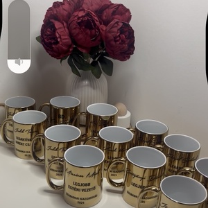 � Névre szóló arany kerámia bögre � elegáns céges ajándék - otthon & életmód - konyhafelszerelés, tálalás - tálalás - bögre & csésze - Meska.hu