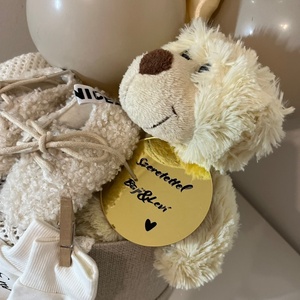 Babó Ballon (babaköszöntő ballon-box) + kiegészítőkkel rendelhető - baba - mama - babalátogató ajándékcsomag - Meska.hu