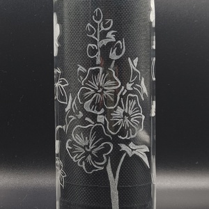 Gravírozott váza - 5,5 x 12 cm - otthon & életmód - dekoráció - Meska.hu