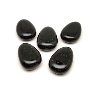 25/30mm Goldstone zöld csepp, Kellékek & szerszámok, Ásvány alapanyag, Marokkő, , MESKA
