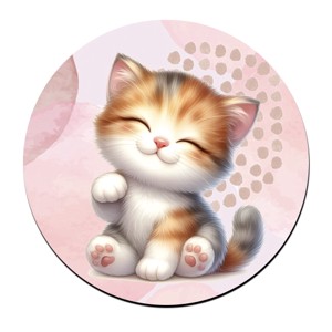 Kawaii cuki cica mintás bögre alátét, , , MESKA