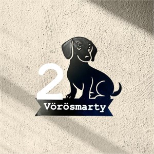 3D Nyomtatott Házszámtábla Tacsival, Otthon & Életmód, Ház & Kert, Házszám, Mindenmás, MESKA