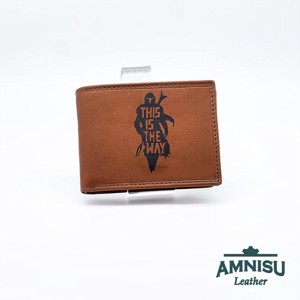 Barna Mandalóris kicsi férfi bőr pénztárca OPR102-man - táska & tok - pénztárca & más tok - pénztárca - férfi pénztárca - Meska.hu