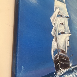 Szabadság a hullámokon - művészet - festmény - akril - Meska.hu