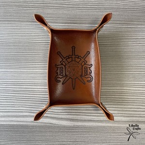 D20 - kardos motívumos kockadobó tálca, Játék & Sport, Szerepjáték, , MESKA