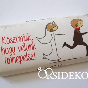 Köszönetajándék csoki esküvőre, Esküvő, Emlék & Ajándék, Köszönőajándék, , MESKA