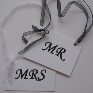 Férj-feleség(MR-MRS) tábla - esküvői fotózáshoz, dekorációhoz -  - Meska.hu