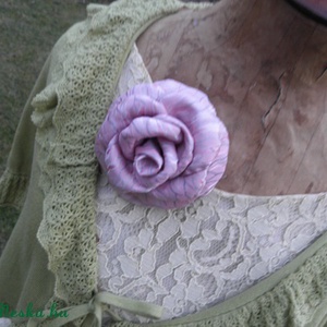 Rózsaszín márvány - dekoráció/bross -  - Meska.hu