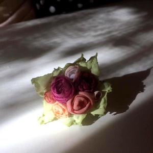 Romantikus rózsacsokros gyűrű  - ékszer - gyűrű - statement gyűrű - Meska.hu