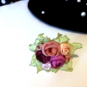 Romantikus rózsacsokros gyűrű  - ékszer - gyűrű - statement gyűrű - Meska.hu