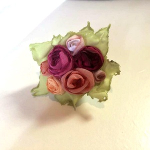 Romantikus rózsacsokros gyűrű  - ékszer - gyűrű - statement gyűrű - Meska.hu