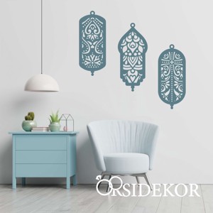 3 részes mandala motívumos faldísz-falikép fából, Otthon & Életmód, Dekoráció, Spiritualitás, Mandala, , MESKA