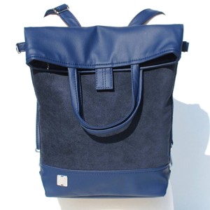 SuziartBag Sötétkék 2in1 hátizsák - táska & tok - kézitáska & válltáska - válltáska - Meska.hu