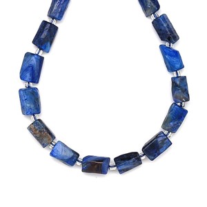 Kianit hengerszerű 6-8x10-12mm  ékszerkészítő alapanyag (füzér), Kellékek & szerszámok, Ásvány alapanyag, Ásványfüzér, , MESKA