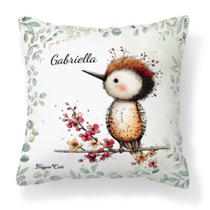 Névvel kérhető - Tündéri harkály, az erdő kis dobosa mintás párna, Otthon & Életmód, Lakástextil, Párna & Párnahuzat, Díszpárna (belsővel együtt), , MESKA