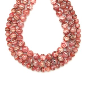 Rodokrozit golyó A 8-9mm  ékszerkészítő alapanyag (füzér), Kellékek & szerszámok, Ásvány alapanyag, Ásványfüzér, , MESKA