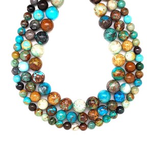 Türkiz golyó 6mm  ékszerkészítő alapanyag (füzér), Kellékek & szerszámok, Ásvány alapanyag, Ásványfüzér, , MESKA