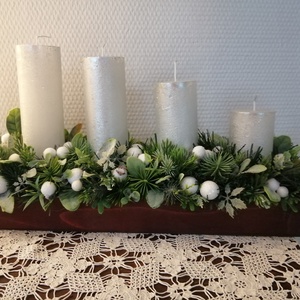 Adventi asztaldísz - karácsony - adventi díszek - adventi asztaldísz - Meska.hu