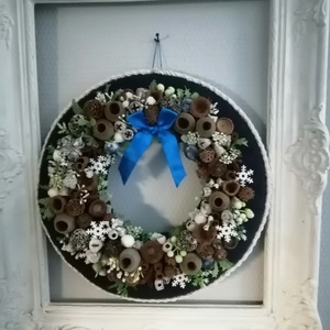 Karácsonyi ajtódísz, kopogtató, lakás dekoráció (26) - Meska.hu