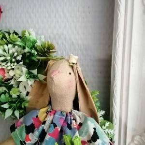 Húsvéti ajtódísz textil nyuszival - otthon & életmód - dekoráció - ajtó- és ablak dekoráció - ajtódísz & kopogtató - Meska.hu
