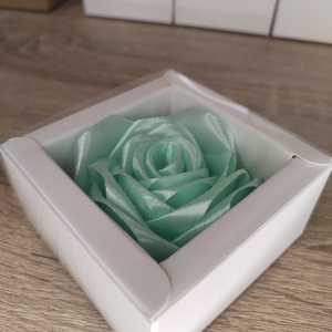Türkiz mini rózsa box - otthon & életmód - dekoráció - virágdekoráció - virágok - virágbox - Meska.hu