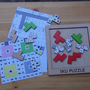 IKU PUZZLE - Rejtvények és játékok , Játék & Sport, Puzzle, Forma puzzle, Fotó, grafika, rajz, illusztráció, Famegmunkálás, MESKA