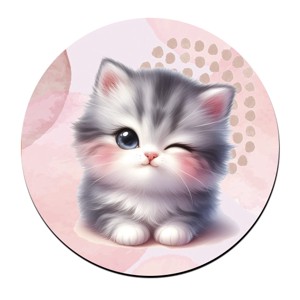 Kacsintós tündéri cica mintás bögre alátét, , , MESKA