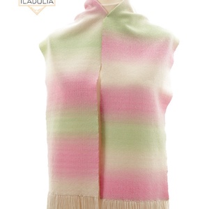 Gyapjú fonalból, szövőkereten készült, kézi szőttes sál. (11), Ruha & Divat, Sál, Sapka, Kendő, Sál, Szövés, MESKA