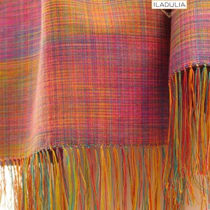 Merinó gyapjú-hernyóselyem kézi szőttes sál (65) - ruha & divat - sál, sapka, kendő - sál - Meska.hu