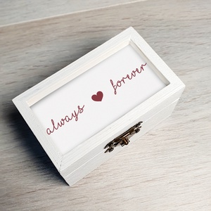 Szerelem doboz romantikus puzzle kulcstartóval, Valentin napi ajándék, évforduló -  - Meska.hu