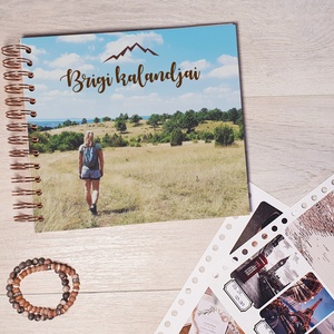 Scrapbook / emlékkönyv / napló saját egyedi fényképeddel és felirattal, ajándék ötlet Karácsonyra, Otthon & Életmód, Papír, írószer, Jegyzetfüzet & Napló, Fotó, grafika, rajz, illusztráció, Papírművészet, MESKA