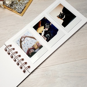 Pink Bride - Lánybúcsús emlékkönyv/ INSTAX fotóalbum / emlékkönyv / esküvő / napló egyedi felirattal / scrapbook - esküvő - lánybúcsú - Meska.hu