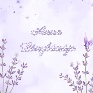 Lánybúcsús emlékkönyv, fotóalbum, napló, Scrapbook (levendula) - névre szóló - esküvő - lánybúcsú - Meska.hu