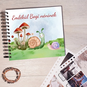 Csigás - Óvónéni búcsúztató, Tanító néni búcsúztató - emlékkönyv / egyedi felirattal - Meska.hu