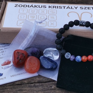 Zodiákus kristály szett - KOS - Meska.hu