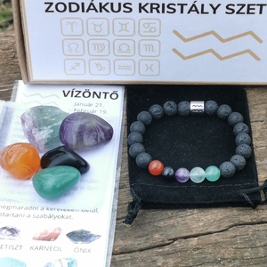 Zodiákus kristály szett- Vízöntő  - Meska.hu