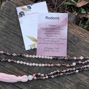 Rodonit-Rózsakvarc Mala - ékszer - ékszerszett - Meska.hu