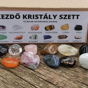 Kezdő ásvány szett 12 darabos, Kellékek & szerszámok, Gyöngyfűzés kellékek, Féldrágakő, , MESKA