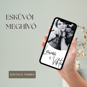 Digitális esküvői értesítő, videó, esküvői program, digitálisan küldhető meghívó, E-meghívó, mp4, RSVP, Esküvő, Meghívó & Kártya, Meghívó, Fotó, grafika, rajz, illusztráció, MESKA