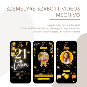 Egyedi videós meghívó  személyre szabott animált meghívó zenei aláfestéssel - otthon & életmód - papír, írószer - ajándékozás kellékei - meghívó - Meska.hu